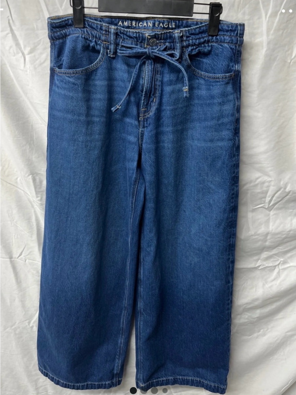 American Eagle Low-Rise Ultra Wide Leg Jeans - Blue